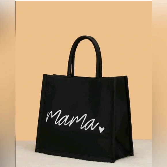 Black 2pc canvas tote!👜 - Picture 2 of 5